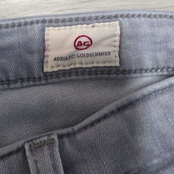 AG Adriano Goldschmied Grey Wash Super Skinny Ankle Stretch Jeggings Size 27 - Picture 6 of 10